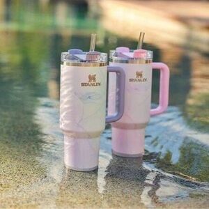 Rare NWT Limited Edition Target 40 oz H2.0 Tulle Pink Watercolor Stanley